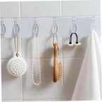 Sticky Plastic Hanger 6 Hooks Used For Multi Purpose