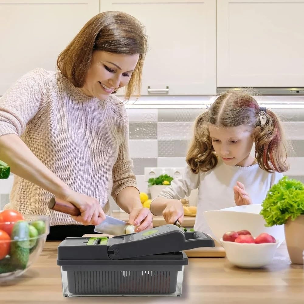 Vegetable Chopper, Multifunctional 15 in 1 professional food chopper,